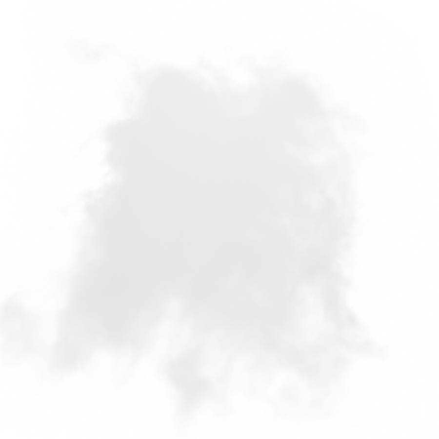 White Fog. 3D Render. Cut Out.